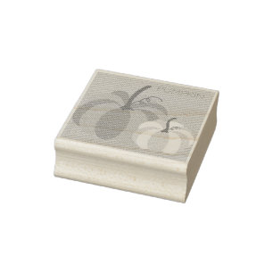 Caucho Sello de madera de calabaza para artesanías person