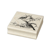 Sello de madera de pájaro Yacou