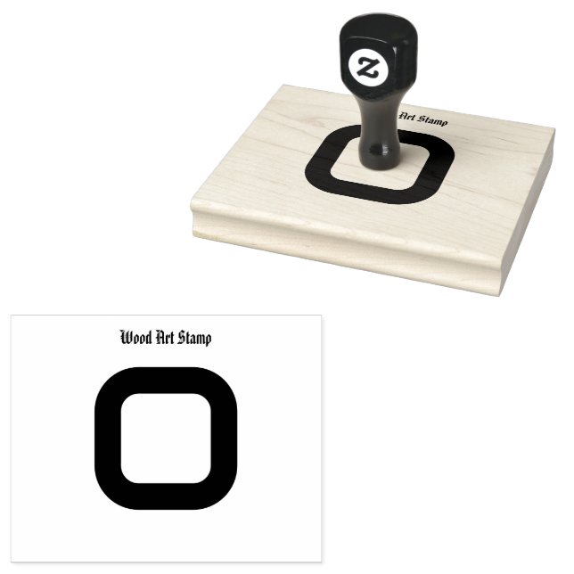 Caucho Sello de madera elegante con texto personalizable  (Sellado)