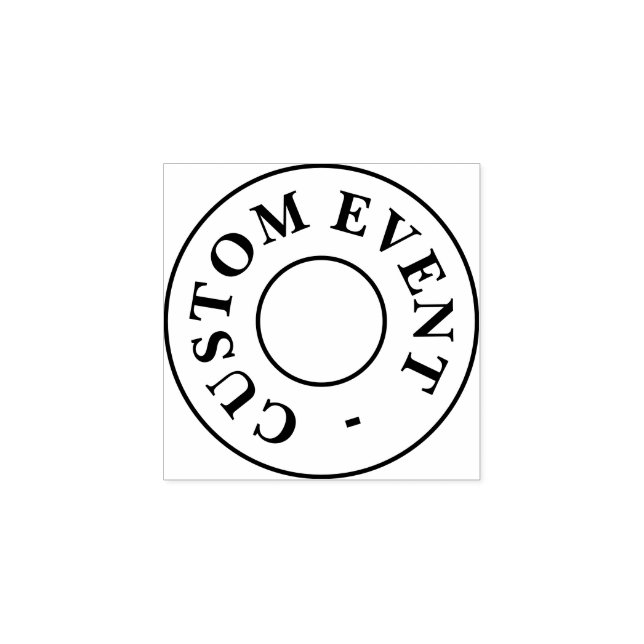 Caucho Sello de mano de evento de personalizado (Impresión)