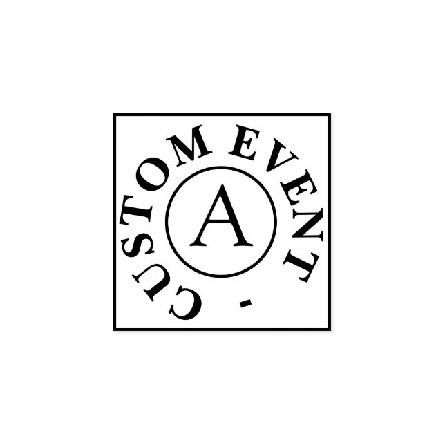 Caucho Sello de mano de evento de personalizado (Impresión)