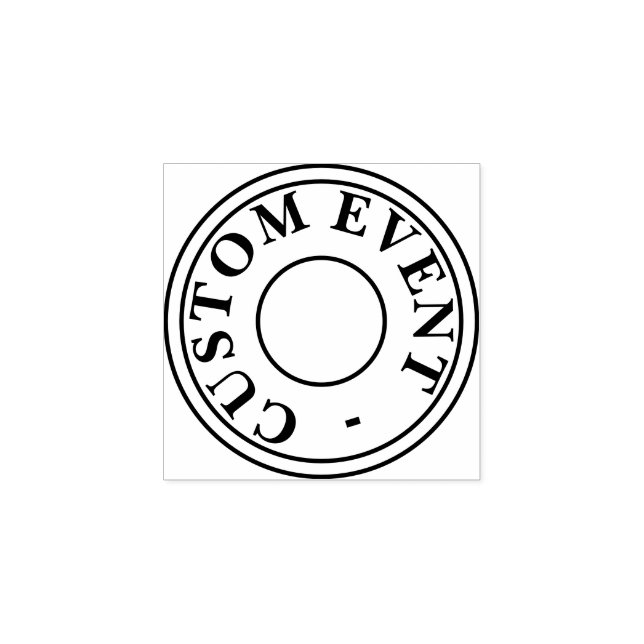 Caucho Sello de mano de evento de personalizado (Impresión)