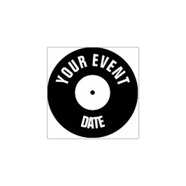 Caucho Sello de mano de grabación de vinilo