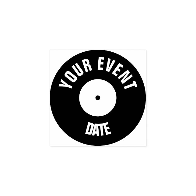 Caucho Sello de mano de grabación de vinilo (Impresión)