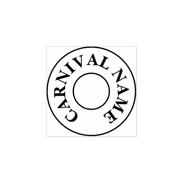 Caucho Sello de mano del carnaval personalizado (Impresión)