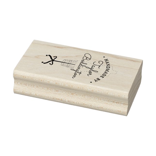 Caucho Sello de nombres de moda hechos a mano por el fabr (Sello)