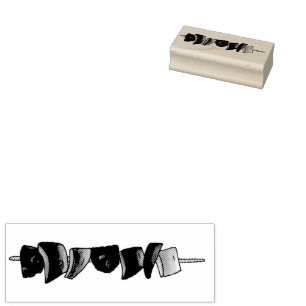 Caucho Sello de oscilación vegetal kebab kebab