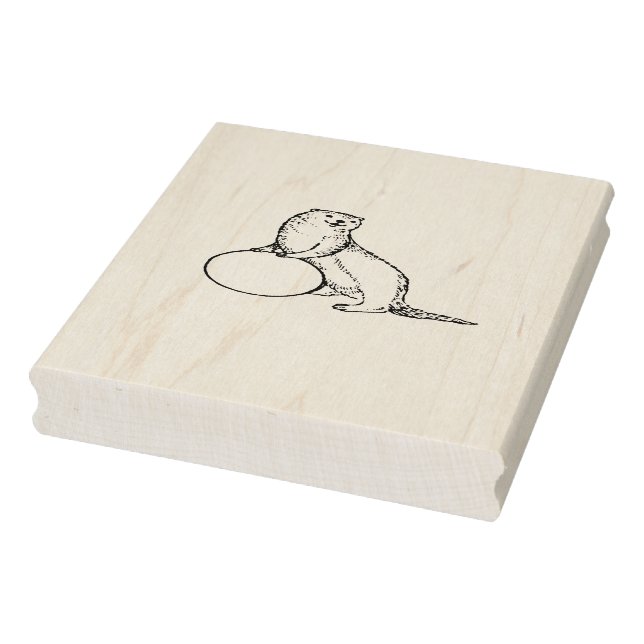Caucho Sello de Otter Wood Art (Sello)