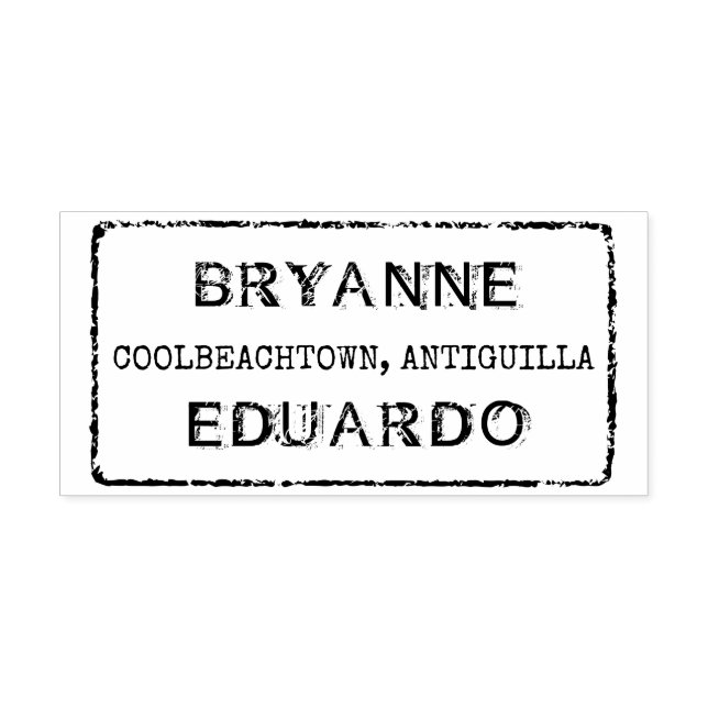 Caucho Sello de pasaporte falso de la boda de destino del (Impresión)