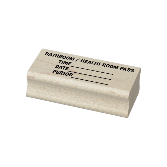 CAUCHO SELLO DE PASO DE BAÑO DEL PROFESOR (Sello)