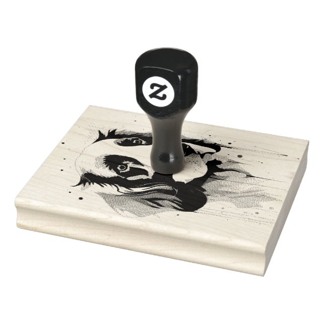 Caucho sello de perro espaniel (Sello)