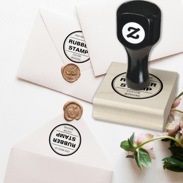 Caucho sello de personalizado, negocios, logotipo, icono  (Subido por el creador)