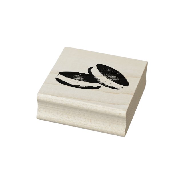 Caucho Sello de postre de chocolate holandés Whoopie Pie (Sello)