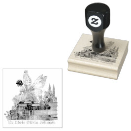 Caucho Sello de propietario de libros personalizado para 