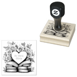 Caucho Sello de propietario de libros personalizado para
