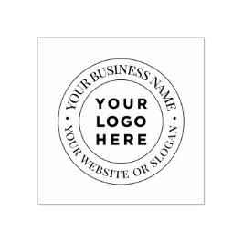 Caucho sello de redondo elegante del logotipo del persona