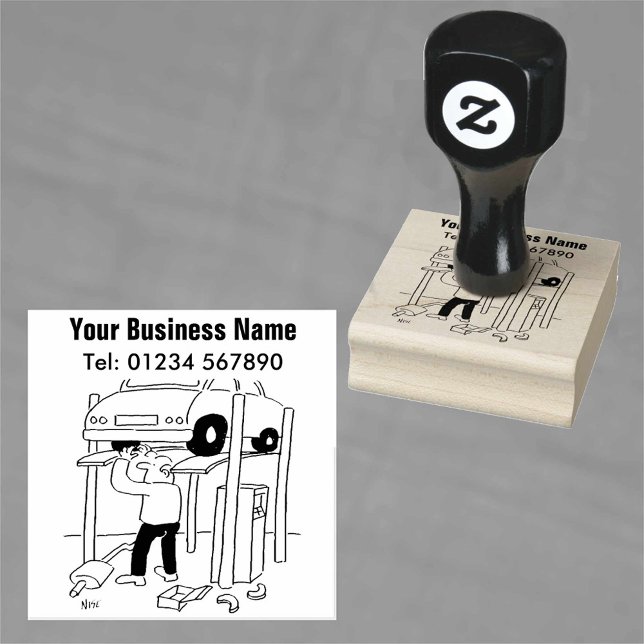 Caucho Sello de reparación y servicio de coches (Subido por el creador)