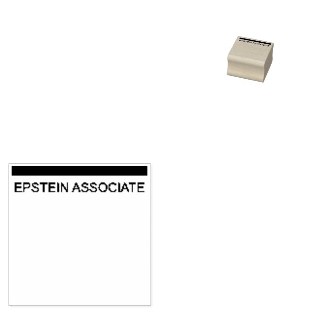 Caucho Sello de tachado ASOCIADO DE EPSTEIN (Sellado)