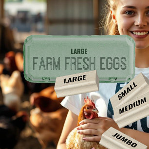 Caucho Sello de tamaño de la caja de huevos profesional (