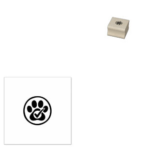 Caucho Sello de Tarjeta de Lealtad para Paseador de Perro
