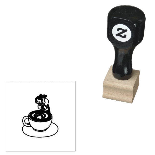 Caucho Sello de tinta para taza de café (Sellado)