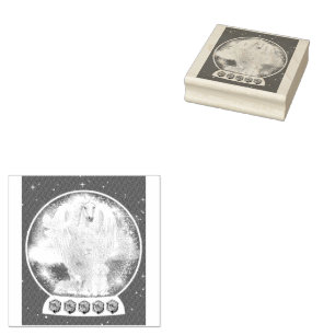 Caucho Sello de tinta simpática de Mascota de cordero de 