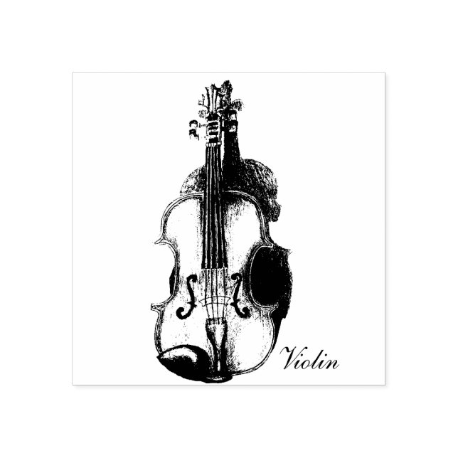 Caucho Sello de violín (Impresión)