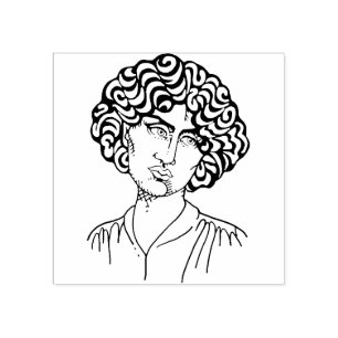 Caucho Sello del arte de Morris de la carga de Jane
