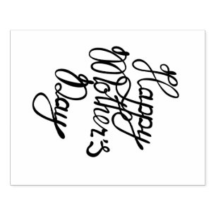 Caucho Sello feliz del día de madre