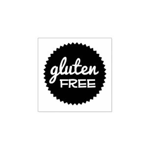 Caucho Sello libre del gluten para los vendedores de