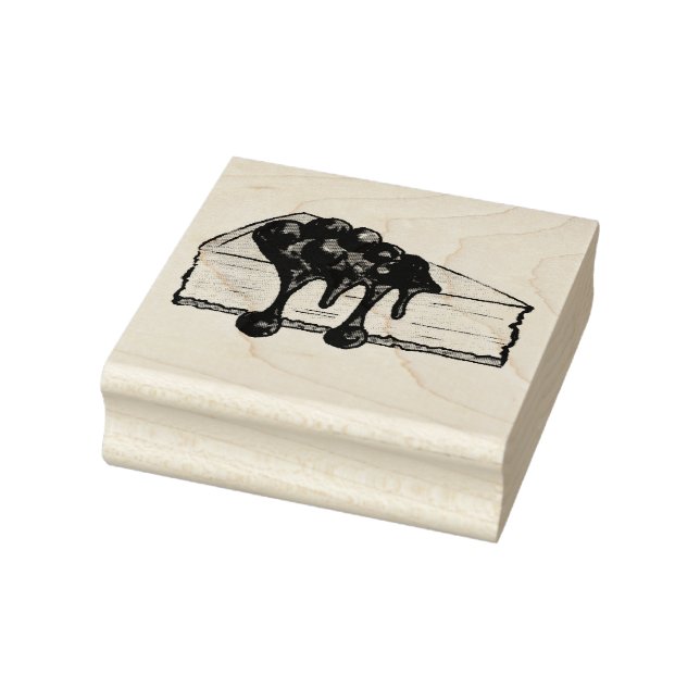 Caucho Sello NYC de la rebanada de cerezo de queso de Nue (Sello)