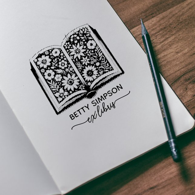 Caucho Sello personalizado de ex libris antiguo de libro  (Subido por el creador)