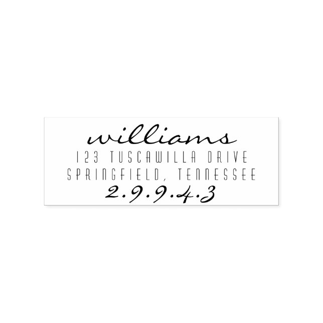 Caucho Sello personalizado de la manecilla de madera (Impresión)