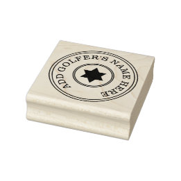Caucho Sello personalizado de la pelota de golf Maple Woo