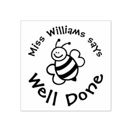Caucho Sello positivo de abeja linda bien hecho para maes