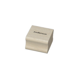 Caucho Sello profesional simple de 1" x 1"