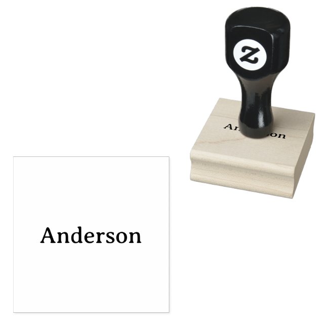 Caucho Sello profesional simple de 2" x 2" (Sellado)