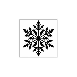 Caucho Sello Rubbir de Snowflake