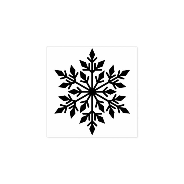 Caucho Sello Rubbir de Snowflake (Impresión)