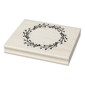 Caucho Sello Wreath de navidades