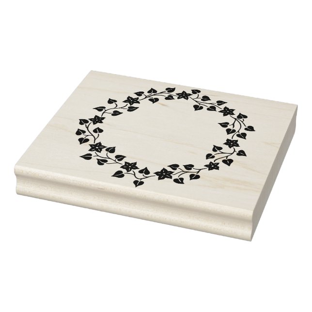 Caucho Sello Wreath de navidades (Sello)