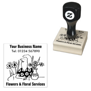 Caucho Servicios Florales, Sello de Goma de Floristería T