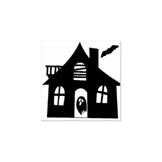 Caucho SpOoKy atormentó el sello de goma de la casa