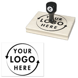 Caucho Su logotipo Gran sello de goma Personalizado