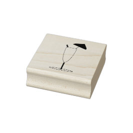 Caucho Tall Cocktail con sello de goma de paraguas