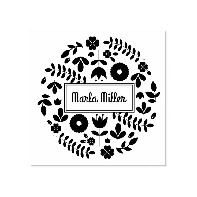 Caucho TINY VINES Sello de dirección de devolución (Impresión)