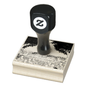 Caucho Triple Gemas: Buda, Dharma, sello de goma de Sangh