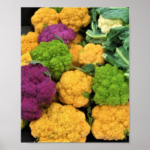 Cauliflower colorida, decoración otoñal