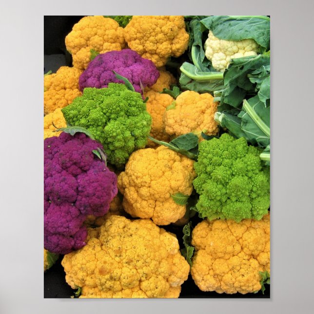Cauliflower colorida, decoración otoñal (Frente)