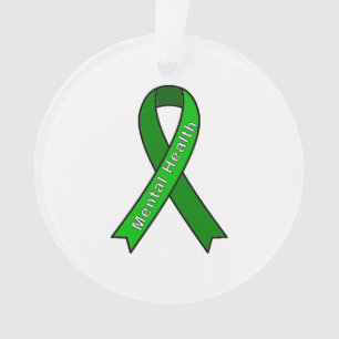 Causa Ornamento de Salud Mental de Ribbon